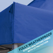 Dellonda 3x6m Pop-Up Gazebo Heavy Duty Carry Bag Rope Stakes & Weight Blue Dellonda - Dynamic Drive