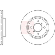 Apec 2 x Vented Brake Discs fits Suzuki Swift III 2010-2017 1.2