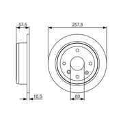 Bosch 2 x Solid Brake Discs