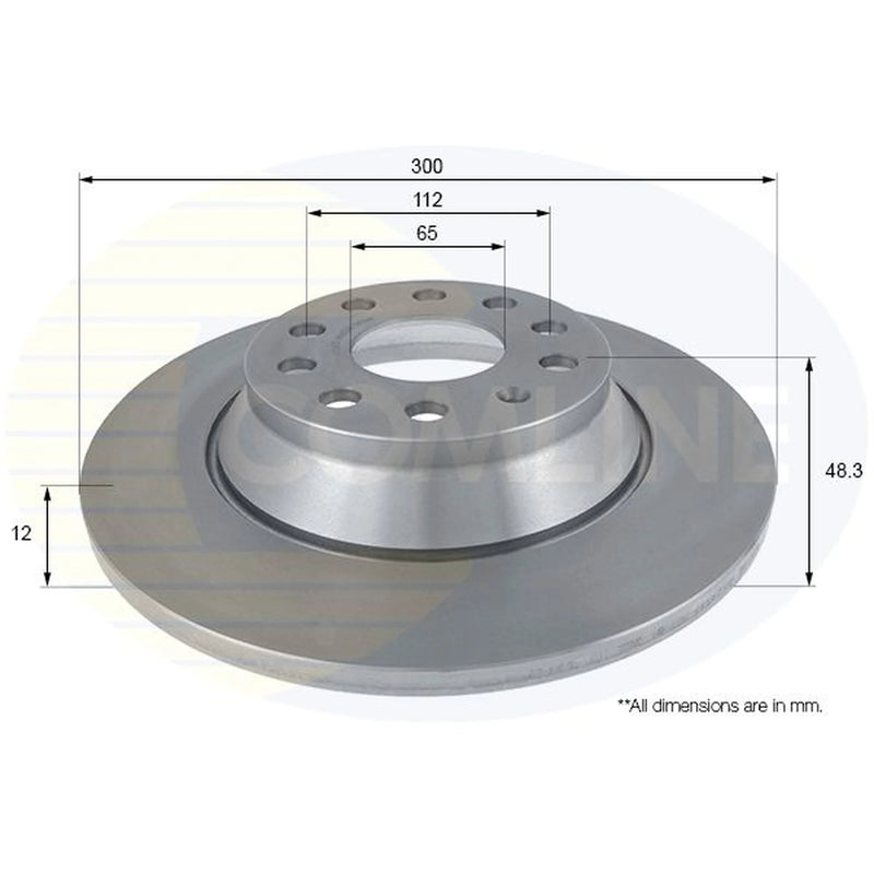 Comline Front & Rear Brake Discs & Pads fits VW Sharan 2015-2020 2.0