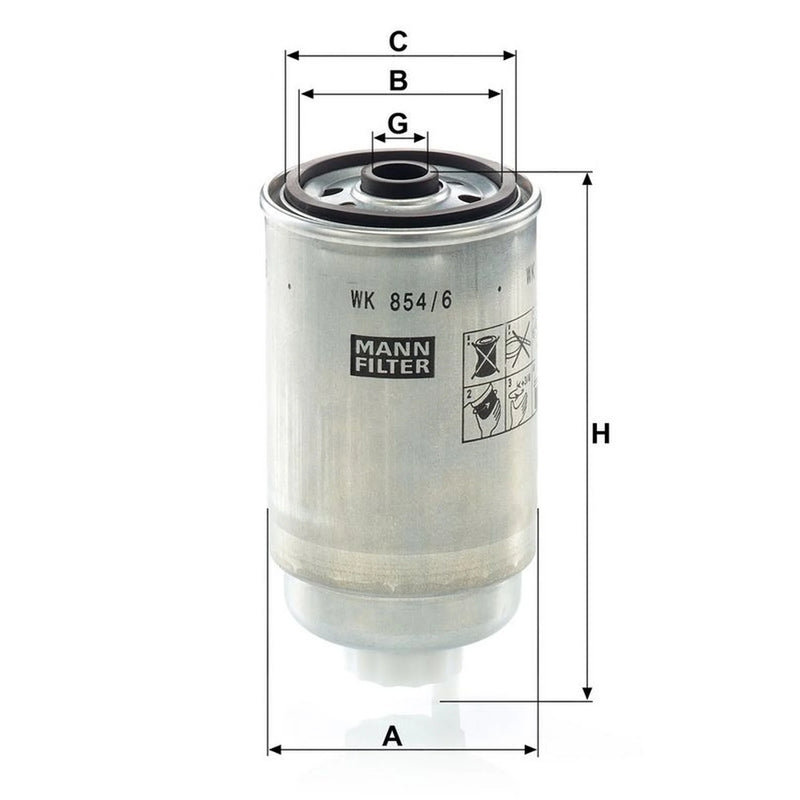 MANN-FILTER Full Service Kit with Air, Oil, Fuel & Cabin Fi fits Lancia Lybra Sw