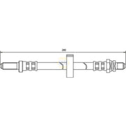 NAPA Brake Hydraulic Hose Line Rear Right fits Ford Escort 1985-1990