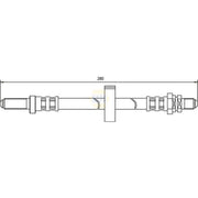 NAPA Brake Hydraulic Hose Line Rear Right NBH1353