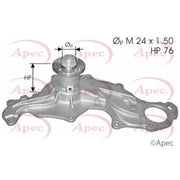 Apec Engine Cooling Water Pump fits Ford Capri 1974-1987 2.0 2.3 2.8