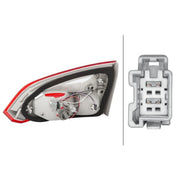 Hella Tail Light / Lamp W16W Left fits Ford Focus III Turnier 2010-2020