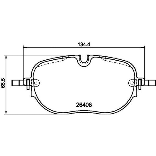 DON Front Brake Pad Set fits Cupra Born 2021-2025