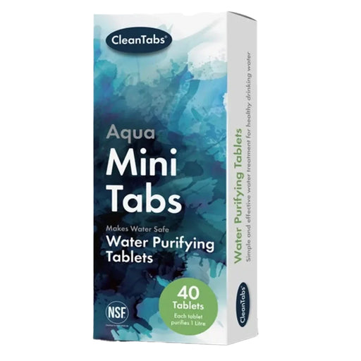 Clean Tabs Aqua Mini Water Purification Tablets - 40 Pack