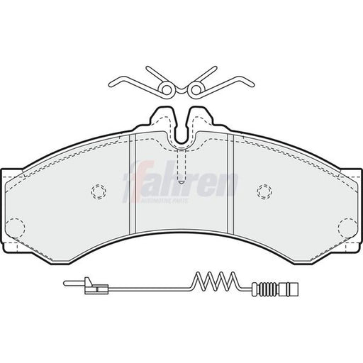 Fahren Rear Brake Pad Set FBP3112