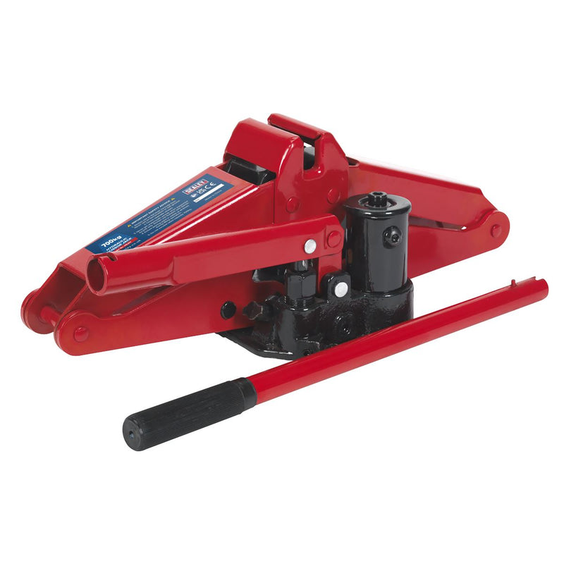 Sealey Hydraulic Scissor Jack 700kg HSJ07 Sealey - Dynamic Drive