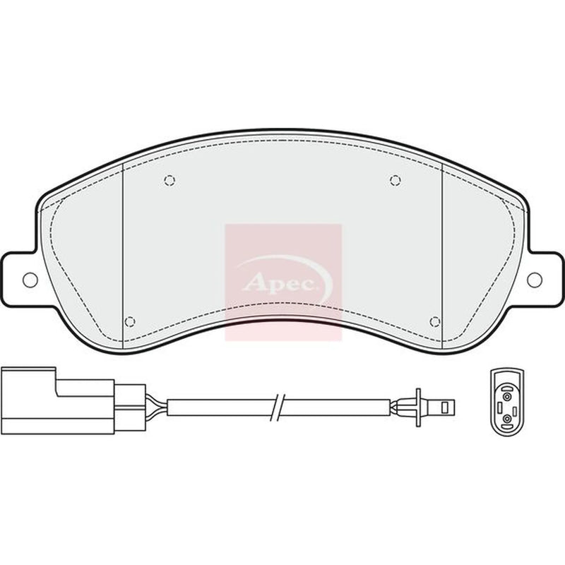 Apec Front Brake Pad Set PAD1475