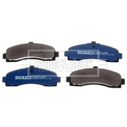 Borg & Beck Front Brake Discs & Pads fits Nissan Micra II 2000-2003 1.0 1.4