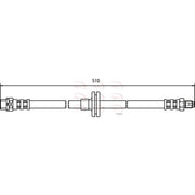 Apec Brake Hydraulic Hose Line Front fits BMW X5 2000-2006 3.0 4.4 4.6 4.8