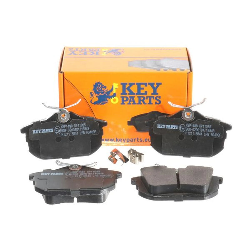 Key Parts Rear Brake Pad Set fits Mitsubishi Carisma 1995-2006 1.3 1.6 1.8 1.9