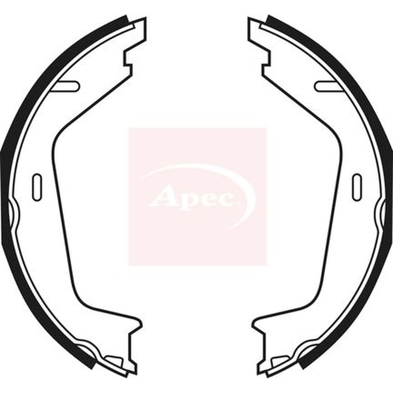 Apec Parking Brake Shoe Set fits Volvo XC90 I 2002-2014 2.5 3.2