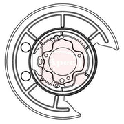 Apec Brake Disc Splash Guard Rear Right fits Citroën Relay III 2006-2020 2.2 3.0