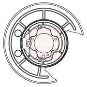 Apec Brake Disc Splash Guard Rear Right ASG1013