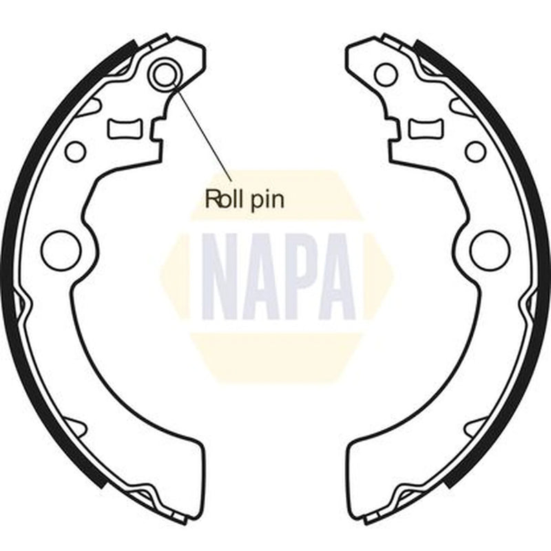 NAPA Brake Shoe Set Axle Kit NBS1048