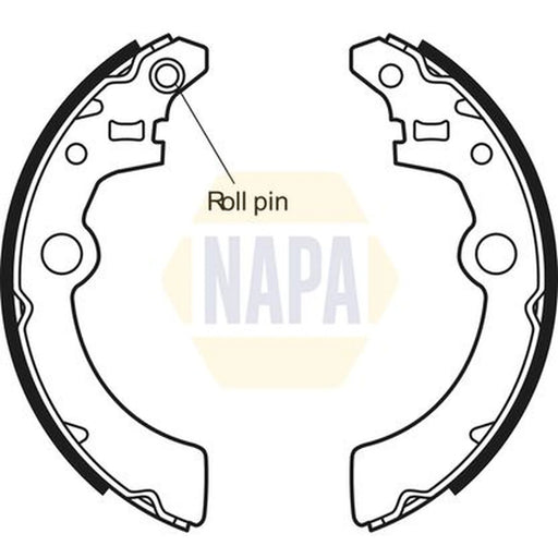 NAPA Brake Shoe Set Axle Kit NBS1048