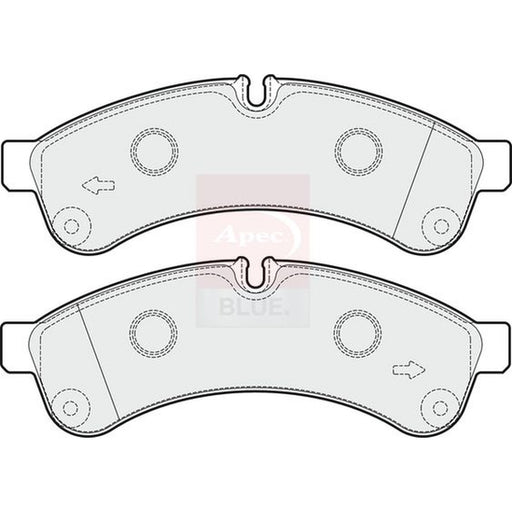 Apec Rear Brake Pad Set fits Iveco Daily IV 2006-2011