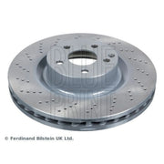 Blue Print 2 x Perforated/Vented Front Brake Discs ADU174363-x2