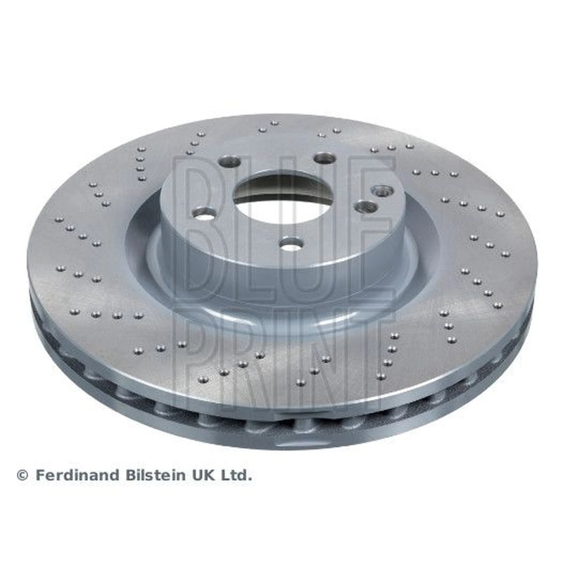 Blue Print 2 x Perforated/Vented Front Brake Discs ADU174363-x2