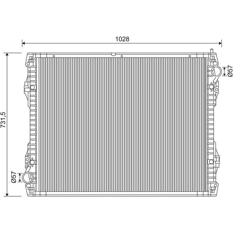 Valeo Engine Radiator 733546