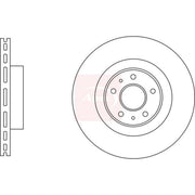Apec 2 x Vented Brake Discs fits Renault Megane III 2008-2016 2.0