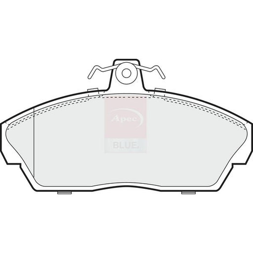 Apec Front Brake Pad Set fits Land Rover Freelander I 1998-2000 1.8 2.0