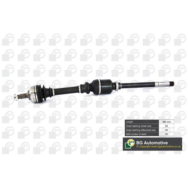 BGA CV Drive Shaft Driveshaft Front Right fits Peugeot 306 1993-2002 1.8 1.9 2.0