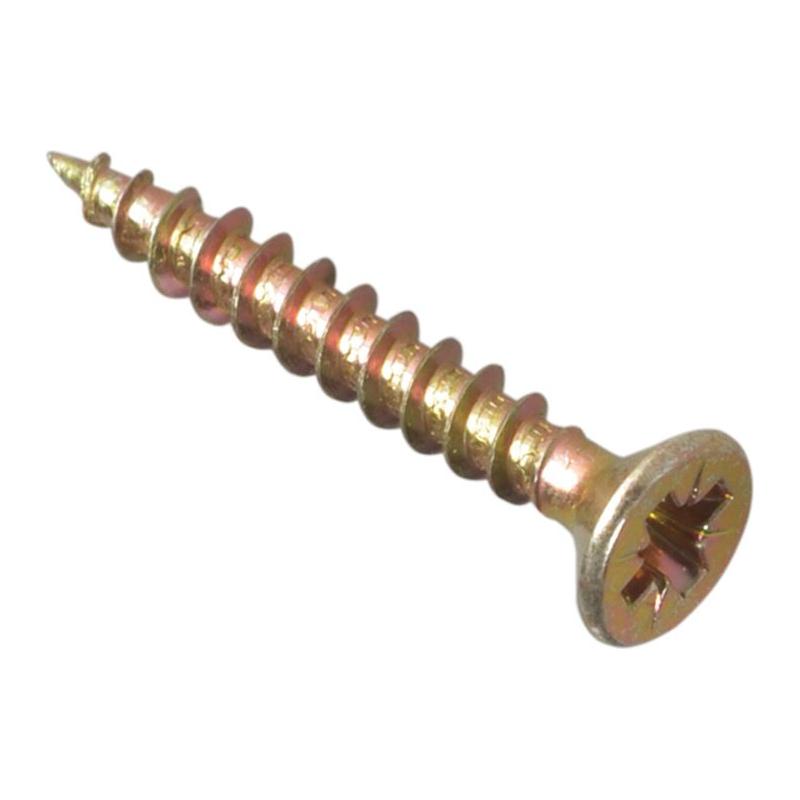 Forgefix Multi-Purpose Pozi Compatible Screw CSK ST ZYP 3.0 x 25mm Box 200 ForgeFix - NN4 Online