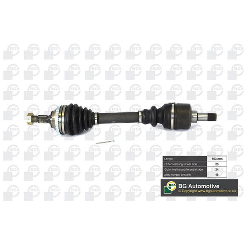 BGA CV Drive Shaft Driveshaft Front Left fits Peugeot 206 1999-2009 1.6 2.0