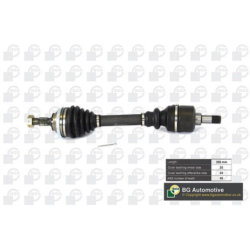 BGA CV Drive Shaft Driveshaft Front Left fits Peugeot 206 1999-2009 1.6 2.0