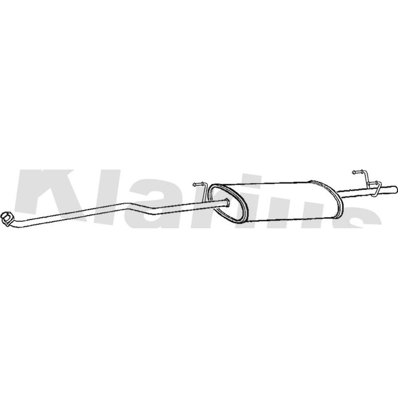 Klarius Box With Front Pipe Front fits Mercedes-Benz Sprinter 2-T 1995-2000