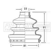 First Line Drive Shaft Bellow Kit Front Left fits Opel Ascona C 1982-1988