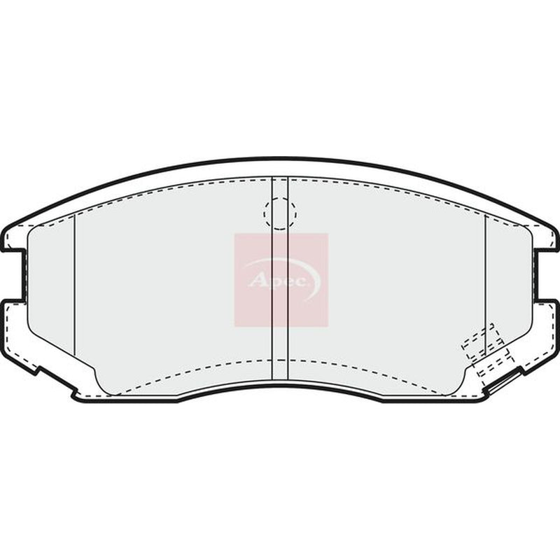 Apec Front Brake Pad Set fits Daihatsu Atrai Wagon Bus 1992-1999 0.7