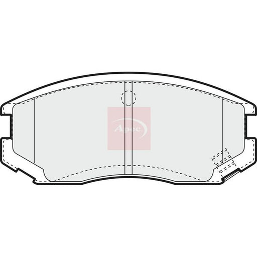 Apec Front Brake Pad Set fits Daihatsu Atrai Wagon Bus 1992-1999 0.7