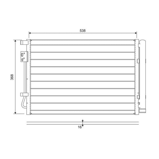 Valeo Air Conditioning Condenser 822726