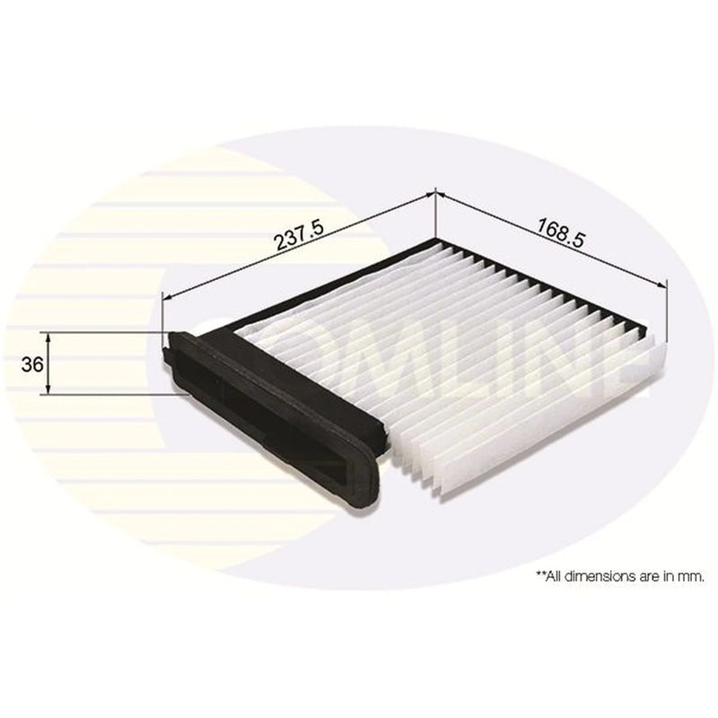 Comline Cabin Air Filter (Pollen Filter) fits Nissan NV200 2010-2011 1.5 1.6