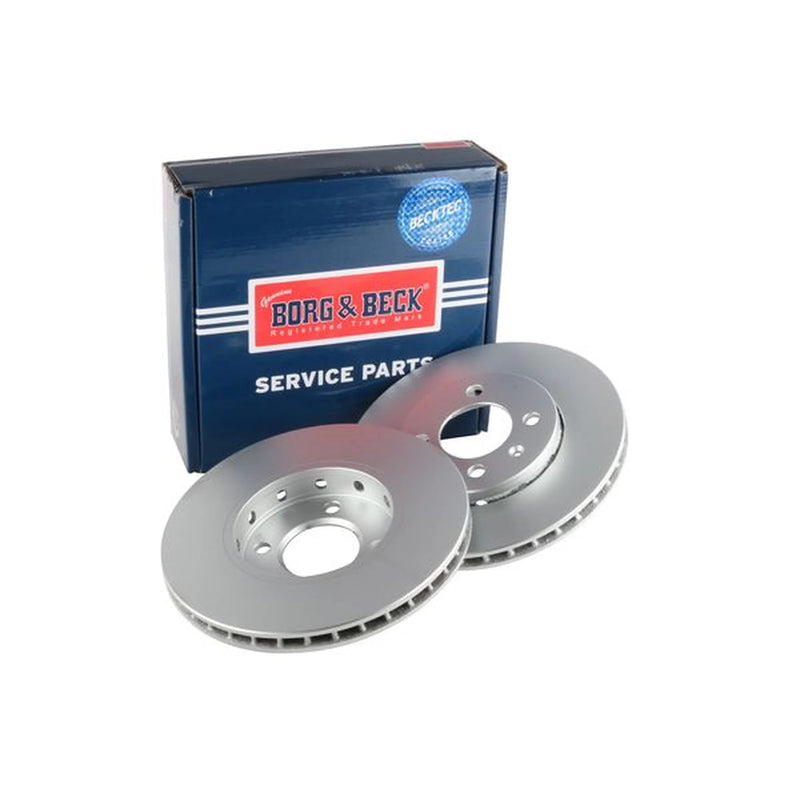 Borg & Beck 2 x Vented Front Brake Discs BBD5236-x2