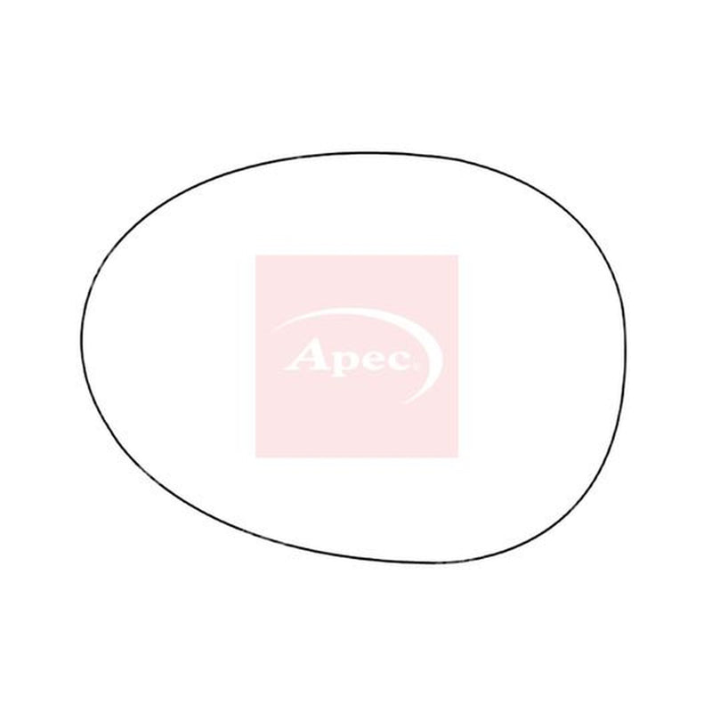 Apec Exterior Wing Mirror Glass Left fits Citroën C1 2005-2014 1.0 1.4