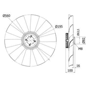 Mahle Engine Cooling Fan CFF 427 000S