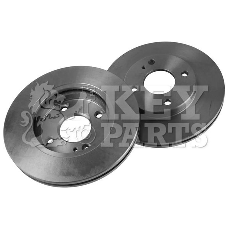 Key Parts Front Brake Vented Discs & Pads fits Ford Fiesta VI 2008-2018