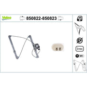 Valeo Electric Window Regulator Lifter Right Front 850823