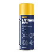 2x MANNOL High Performance Clear Grease Lubricant Spray Aerosol Lithium 400ml Mannol  - Dynamic Drive