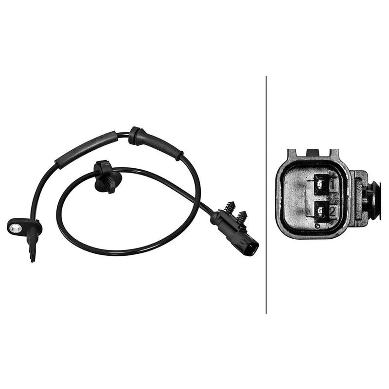 Hella ABS Wheel Speed Sensor Rear fits Tesla Model S 2012-2017