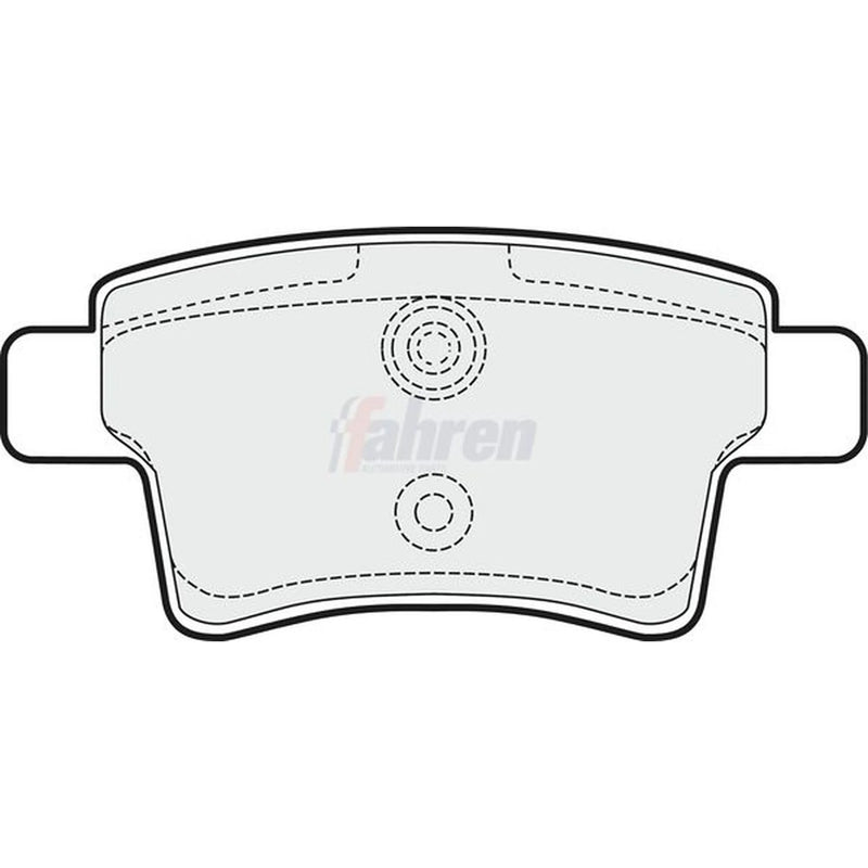 Fahren Rear Brake Pad Set FBP3212