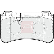 Apec Rear Brake Pad Set fits Mercedes-Benz E-Class 2006-2008 211.077