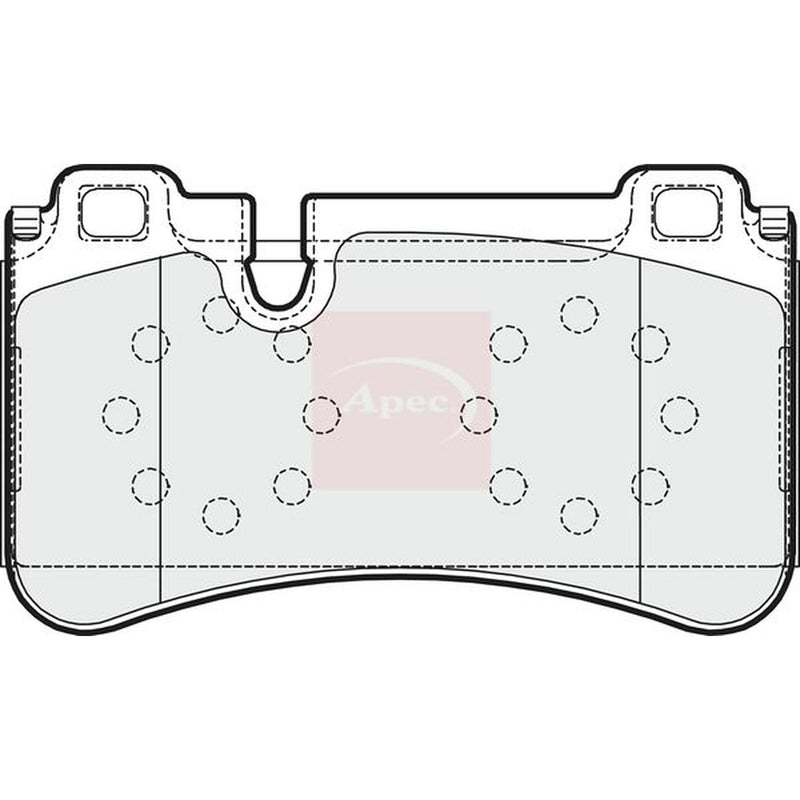 Apec Rear Brake Pad Set fits Mercedes-Benz E-Class 2006-2008 211.077