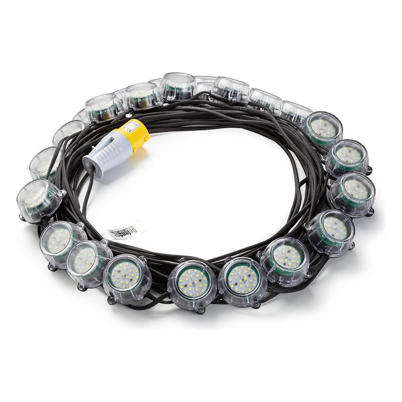 Defender 120W Heavy Duty LED Encapsulated Festoon String Lights 50m 110V Defender - Dynamic Drive