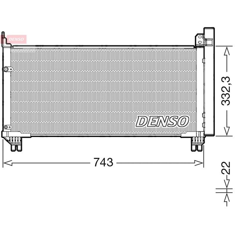 Denso Air Conditioning Condenser fits Lexus Rx 2015 on